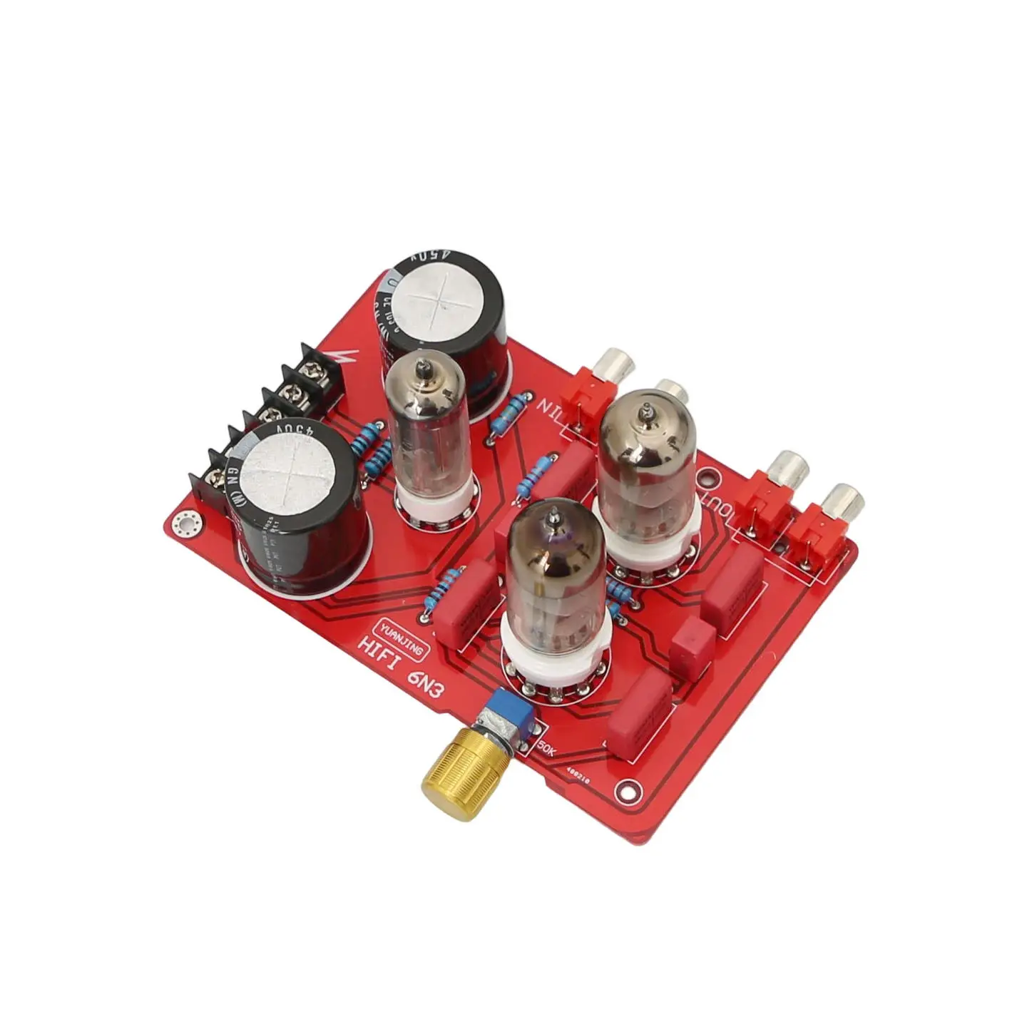 YJCO YJ-6N3 튜브 정류기 프리앰프 보드 HiFi 오디오파일 진공관 프리앰프(WIMA 450V 270uF 필터 커플링 커패시터 포함)
