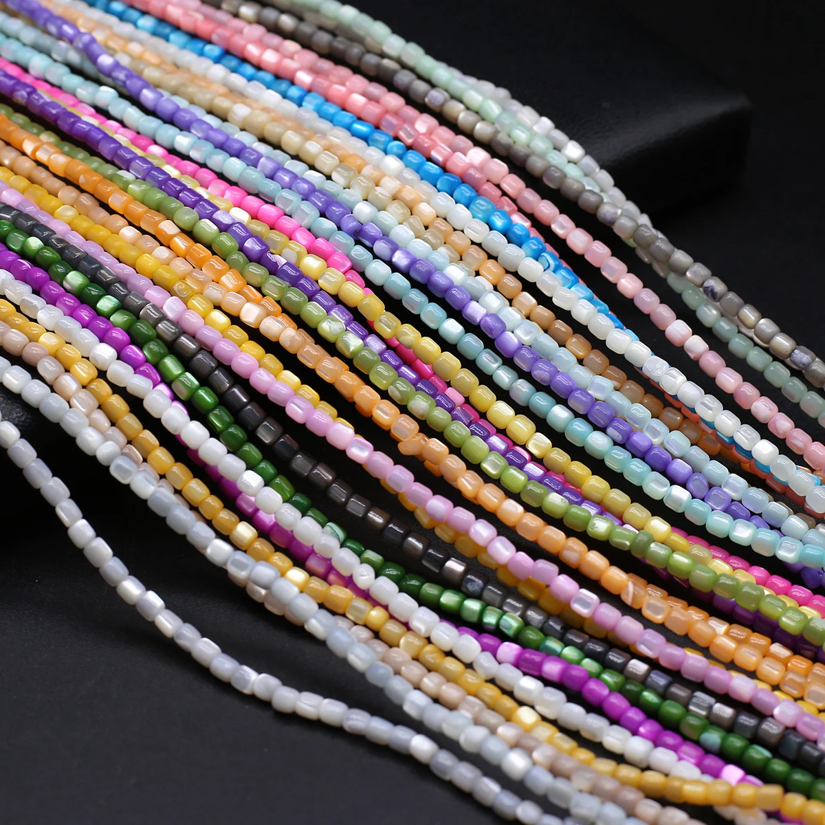 

10 Strings Wholesale Natural Freshwater Shell Bead 3.5x3.5mm DIY Jewelry Making Necklace Earrings Bracelet Accessories Gift 38CM