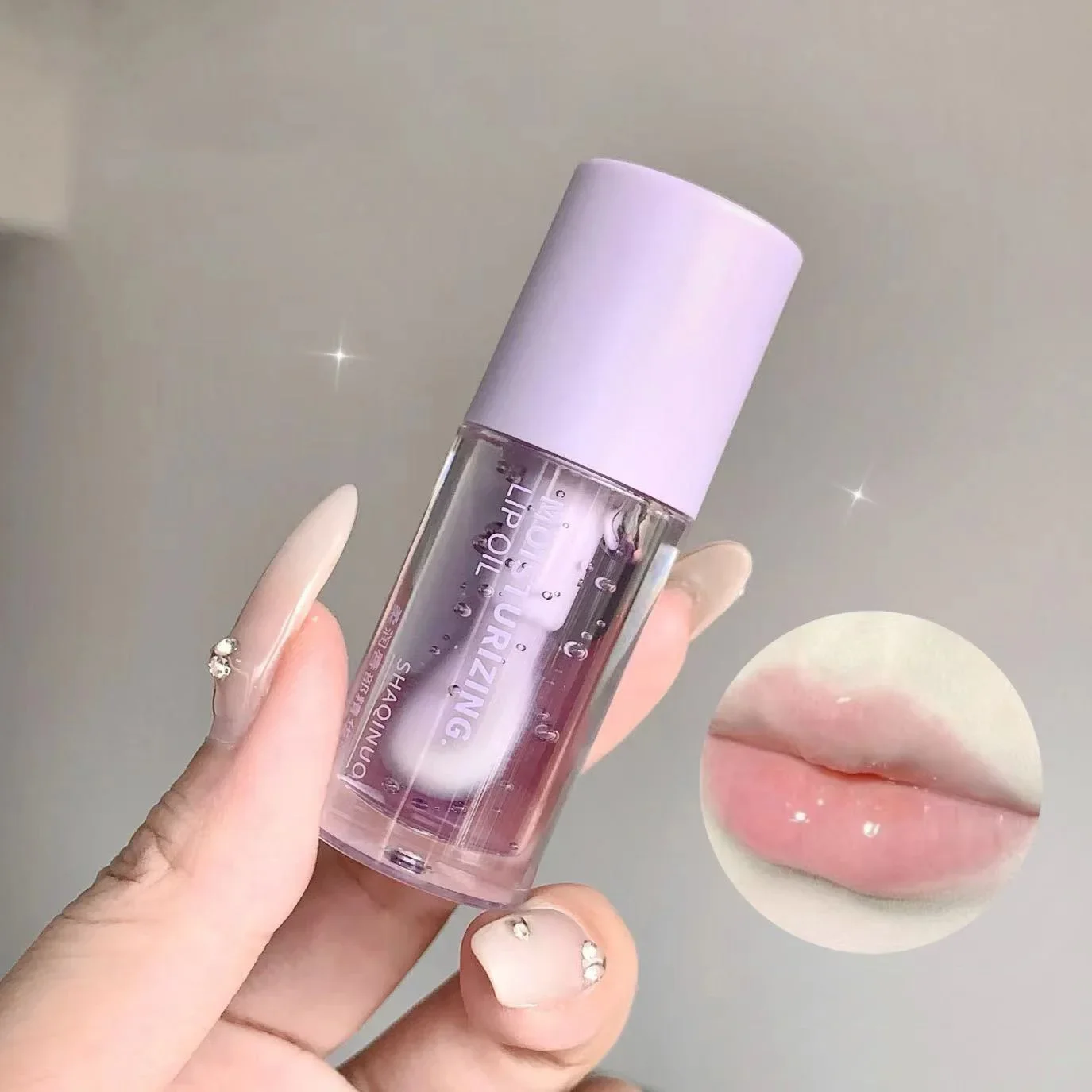 Lip Gloss Lip Oil Transparent Water Gloss Jasmine Lemon Green Lip Oil