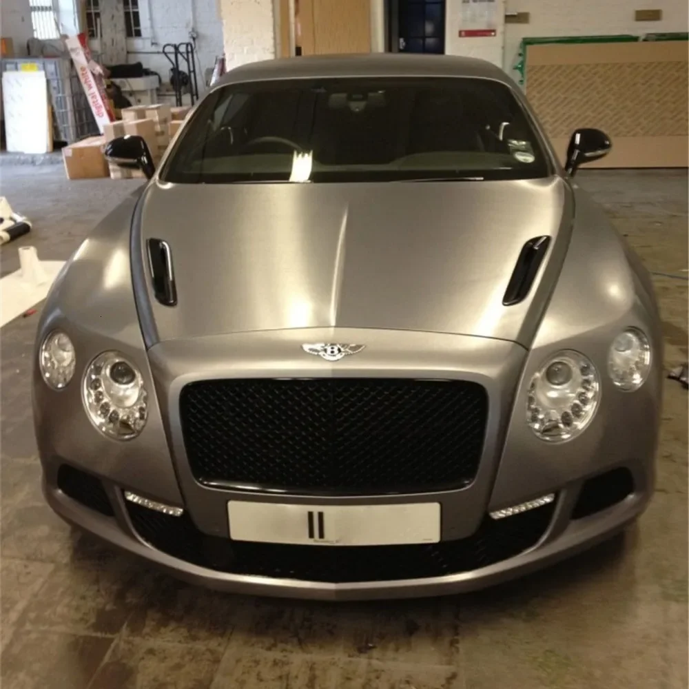 Brushed Aluminum Vinyl Wrap Film car sticker vinyl film sticker Matte Brushed Metallic Car Wrapping Foil Sticker for Car Motor Computer