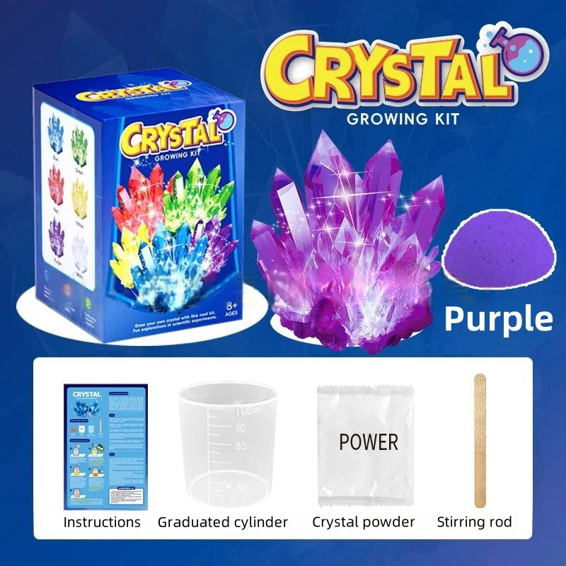 Crystal Growth Science Kit - Educational STEM Toy with Colorful Crystals