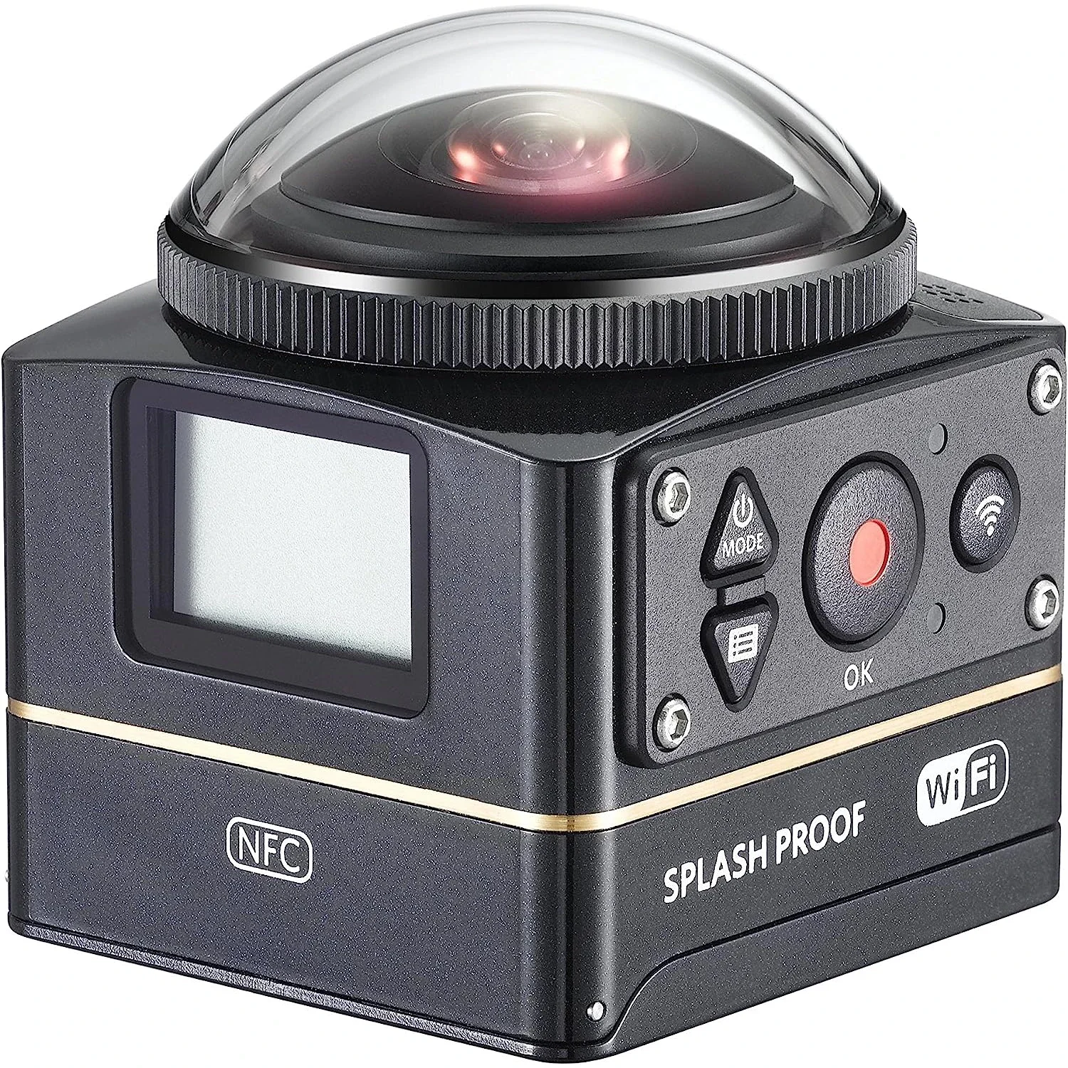 Kodak PixPro SP360 4K 충격 방지 스포츠 카메라, 와이파이 액션 카메라, 야외 스포츠용 방수, 라이딩용 손떨림 방지,