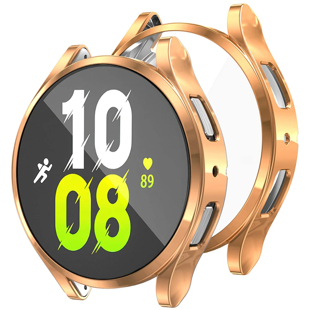 Custodia In Tpu Per Samsung Galaxy Watch 6 44Mm 40Mm Pellicola Salvaschermo Placcata All-Around Paraurti Shell Galaxy Watch 6 40Mm 44Mm Cover