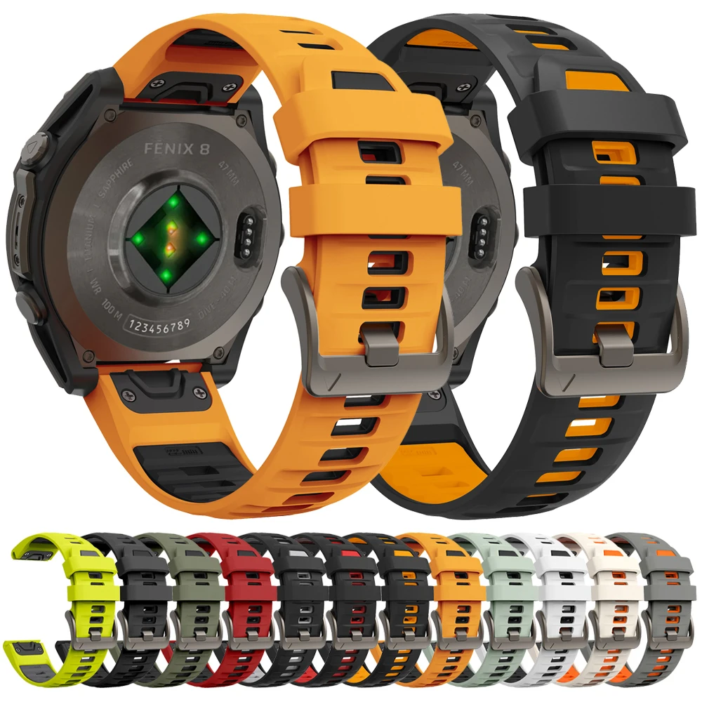 Quick Fit Silicone Strap - Versatile Watchband Bracelet in 22-26mm Sizes