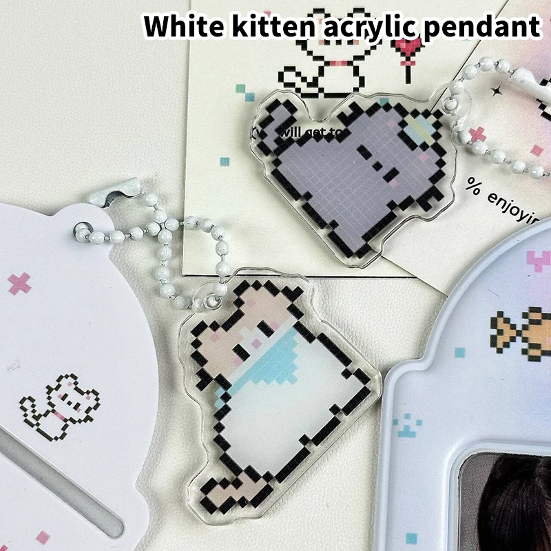 Creative Design Kpop Photocard Holder Transparent Card Holder Keychain Photo Sleeves Bus Card Student Card Case Photo Protector