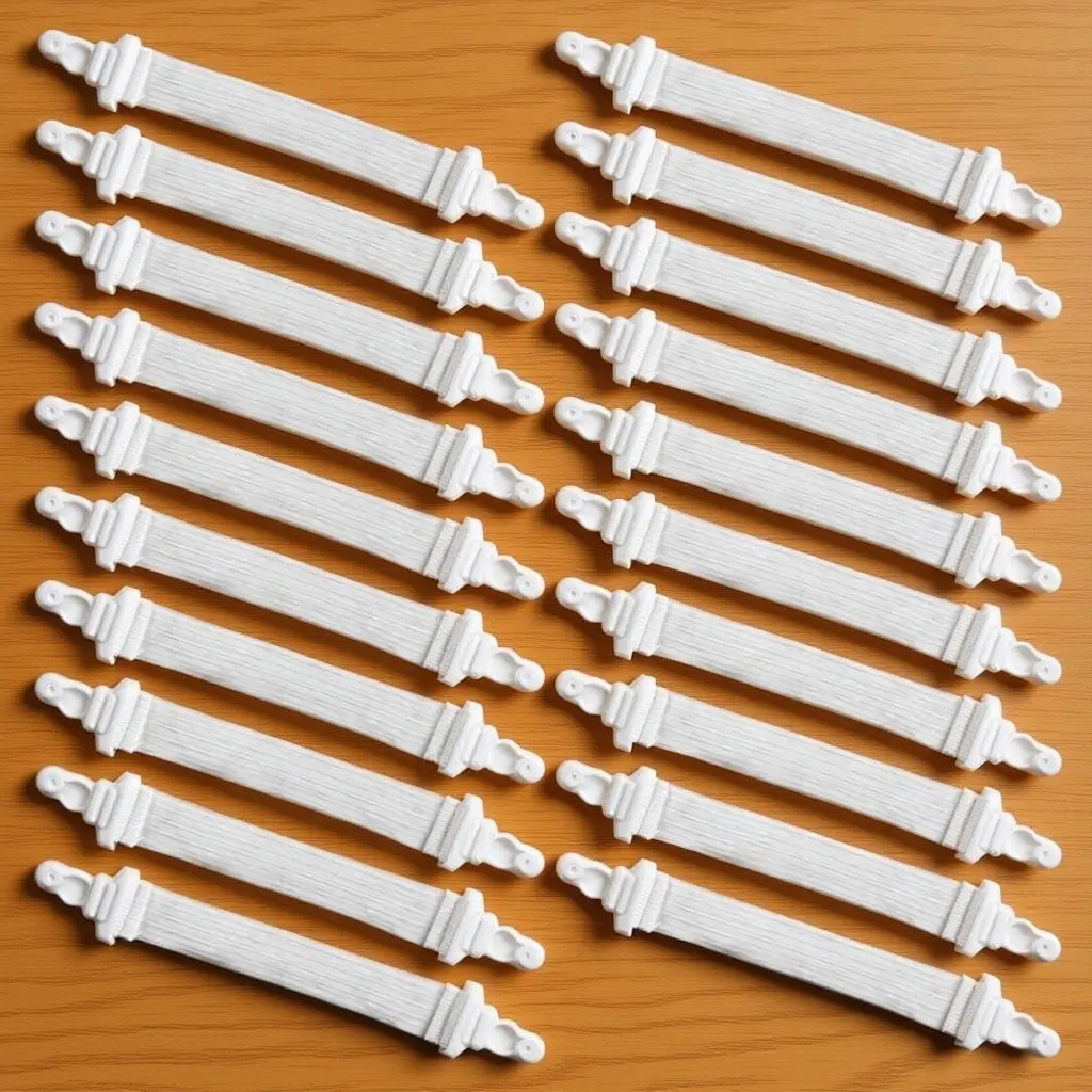 20개입 매트리스 시트 홀더, 플랫 시트, 매트리스 패드, 테이블보, 슬립커버용..