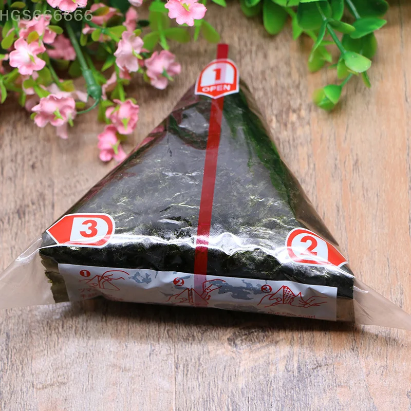 Sushi Making Tools 20Pcs Packaging Bag Accessories Triangle Rice Ball Seaweed Onigiri Sushi