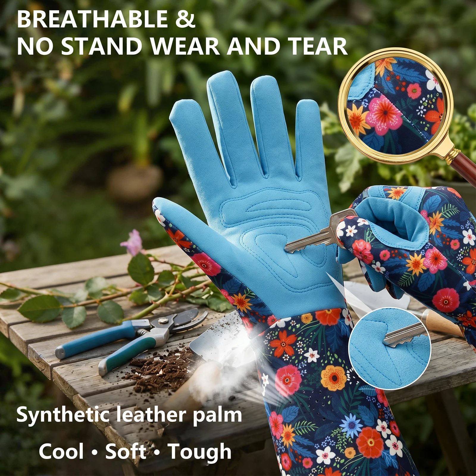 Enhanced Breathable Long Sleeve Gardening and Maintenance Gloves