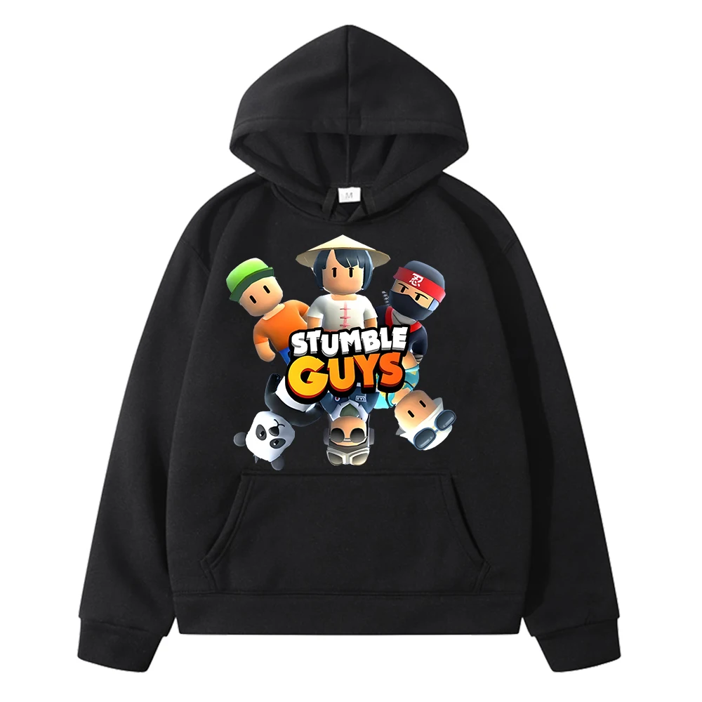 

Stumble Guys anime hoodie Autumn Sweatshirt Fleece pullover boy Tops Casual Jacket y2k sudadera Print Hoodies kids clothes girls