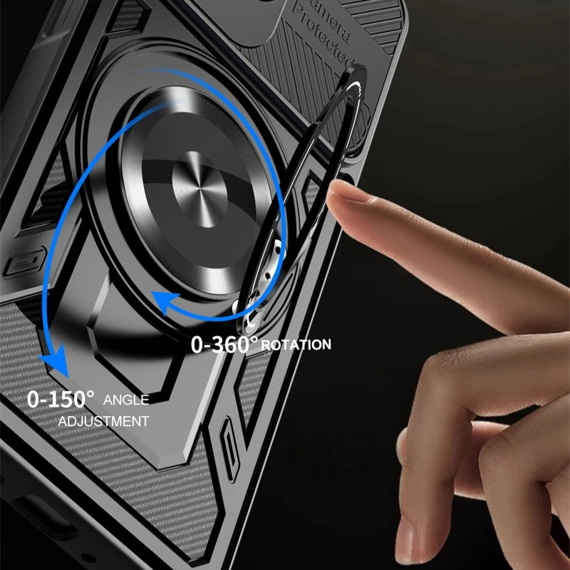 Heavy Duty Armor Protective Case with Ring Stand Holder