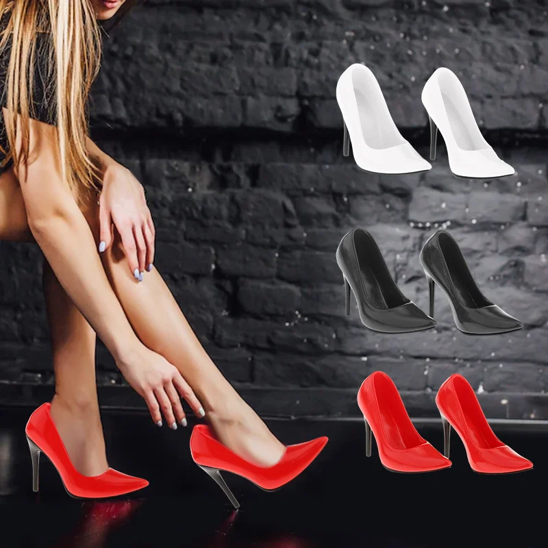 Gdgydh Fashion Women Pumps High Heels Zipper Rubber Sole Black Platform  Shoes Spring Autumn Leather Shoes Female Gothic Pentagon
