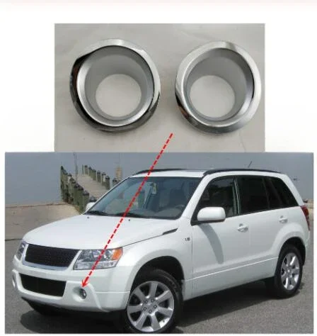 

Аксессуары для автомобилей Suzuki Vitara 2007-2013, крышка противотуманной фары из АБС-пластика, наружная молдинговая отделка, чехол для стайлинга автомобиля