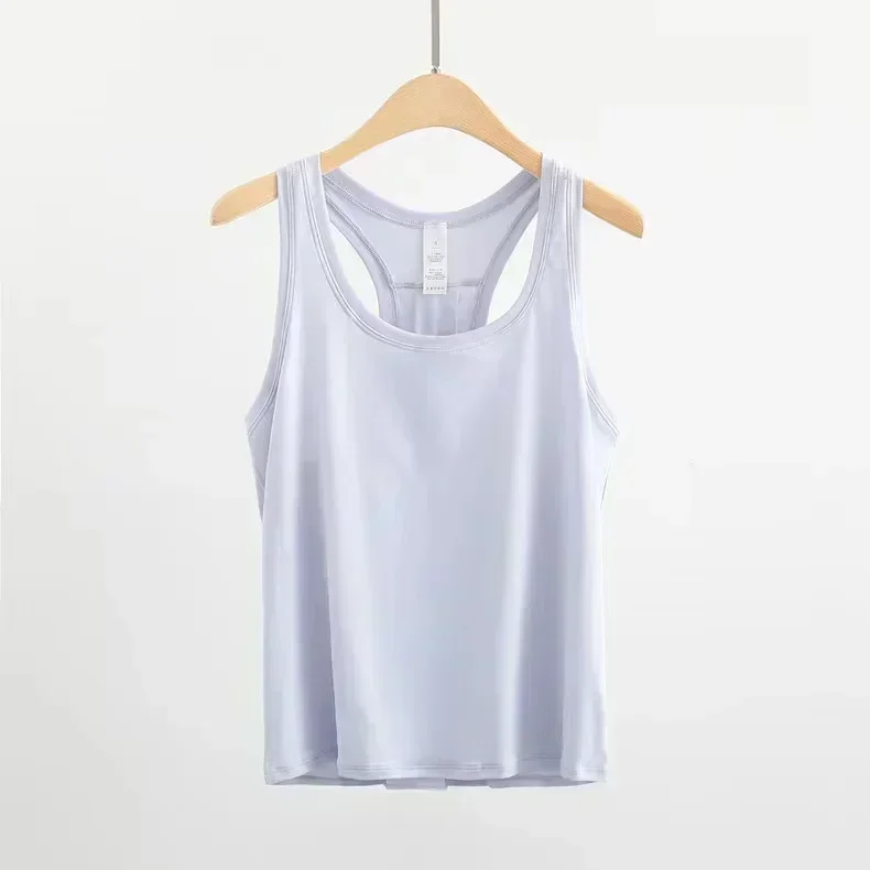 Lemon Women Loose Tank Tops Elastic force Quick Dry Running Exercise Sleeveless Shirts for Summer Fitness Vest Sports Smock