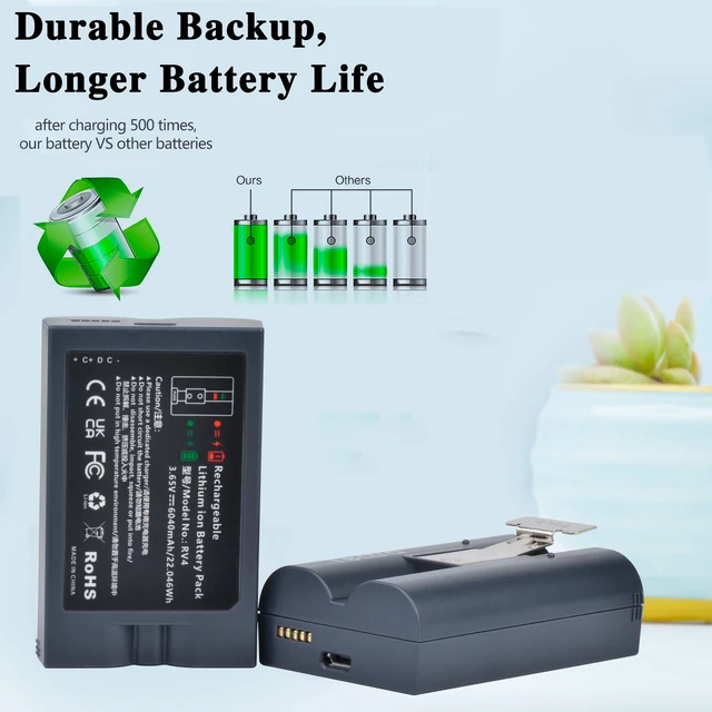 Ring Doorbell Battery Plus 6040mAh Li-ion Battery For Ring-Video