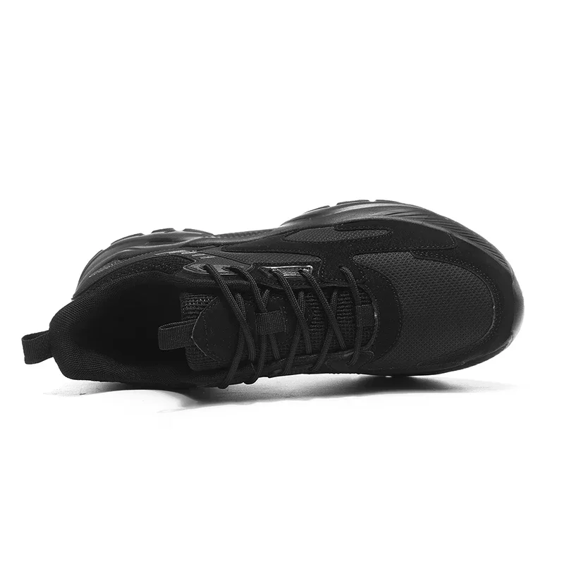 2024 Spring Breathable Mesh Sneakers Fashion Lace Up Casual Shoes Outdoor Non-slip Running Shoes Plus Size 39-48 Men's Shoes