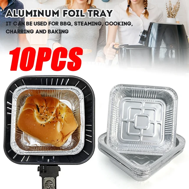 Aluminum Foil Takeaway Packing Boxes  Aluminum Baking Pans Disposable -  50pcs - Aliexpress