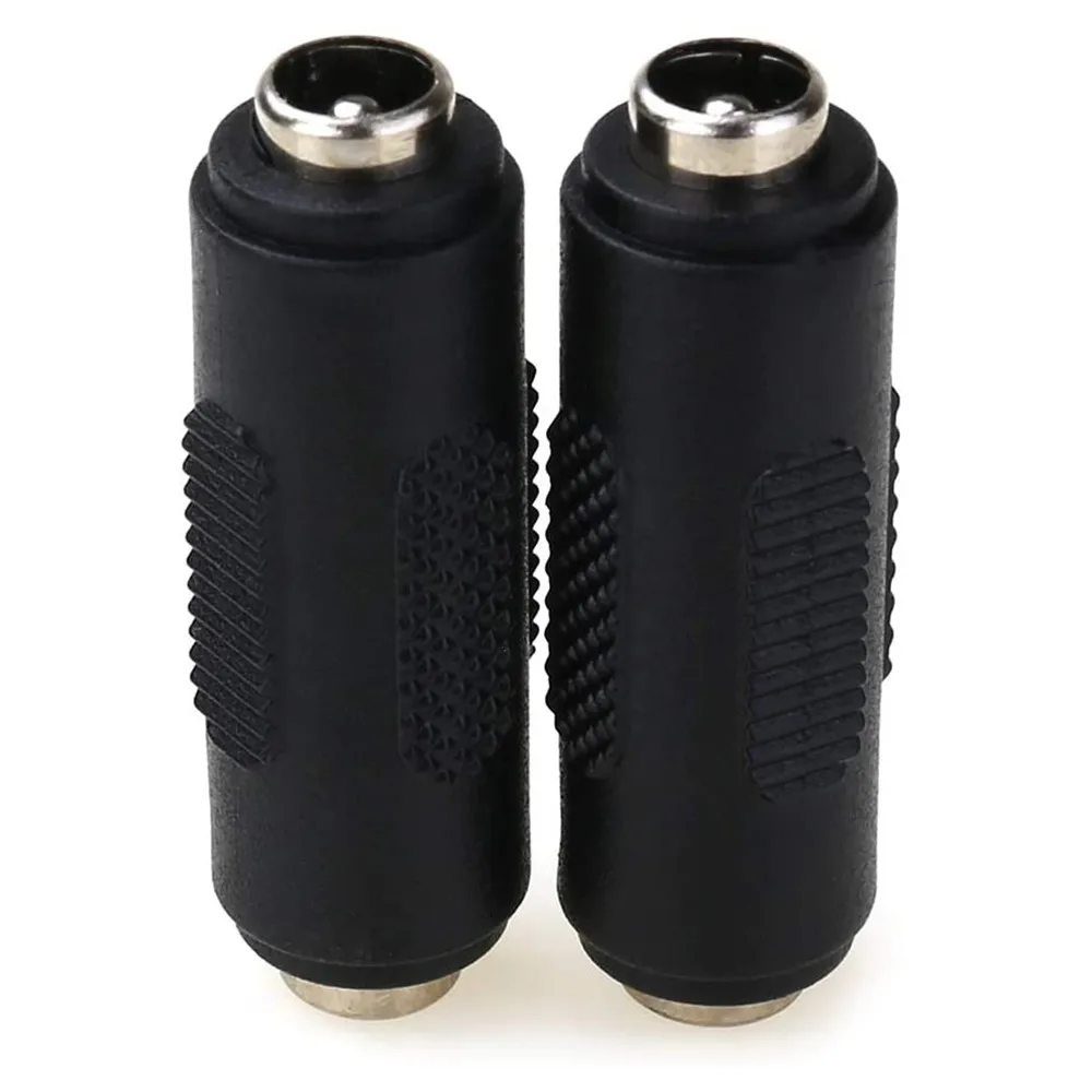 2PACK 12V 5.5mm x 2.1mm DC Power Connector Adapter, 12/24V Female to Female Power Jack Socket for Led Strip CCTV Security Camera