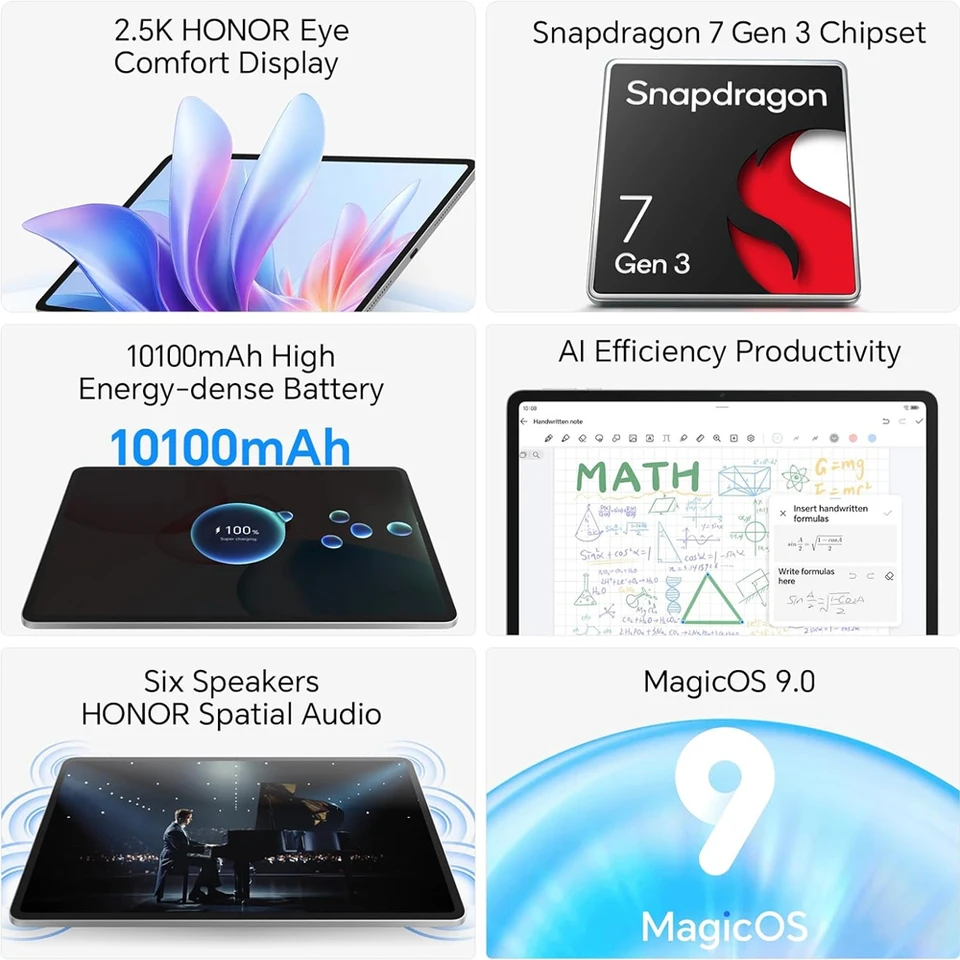 Global Version HONOR Pad 10 Tablet 12.1-inch 120Hz 2.5K Display