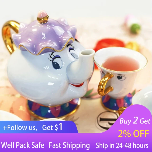 Cartoon Beauty And The Beast Tea Set: A Unique Gift for Valentine s Day