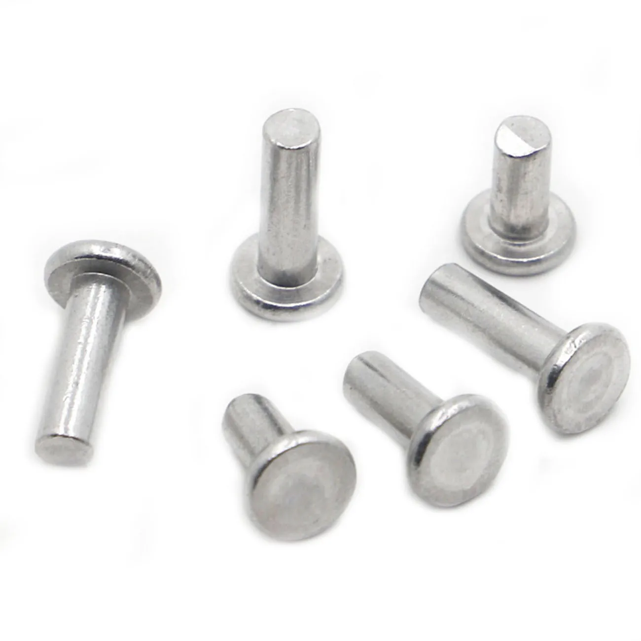 GB109 Flat Head Rivets Aluminum Alloy Solid Rivet M2 M2.5 M3 M4 M5 M6 M8 10-50pcs