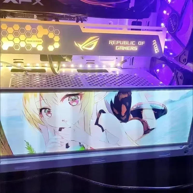 Argb Backplate Luminoso para Jogos de Computador Painel de Iluminação Personalizado para pc Gpu Placa Decorativa Colorida Aura Sync 5v 12v - Imagem 6