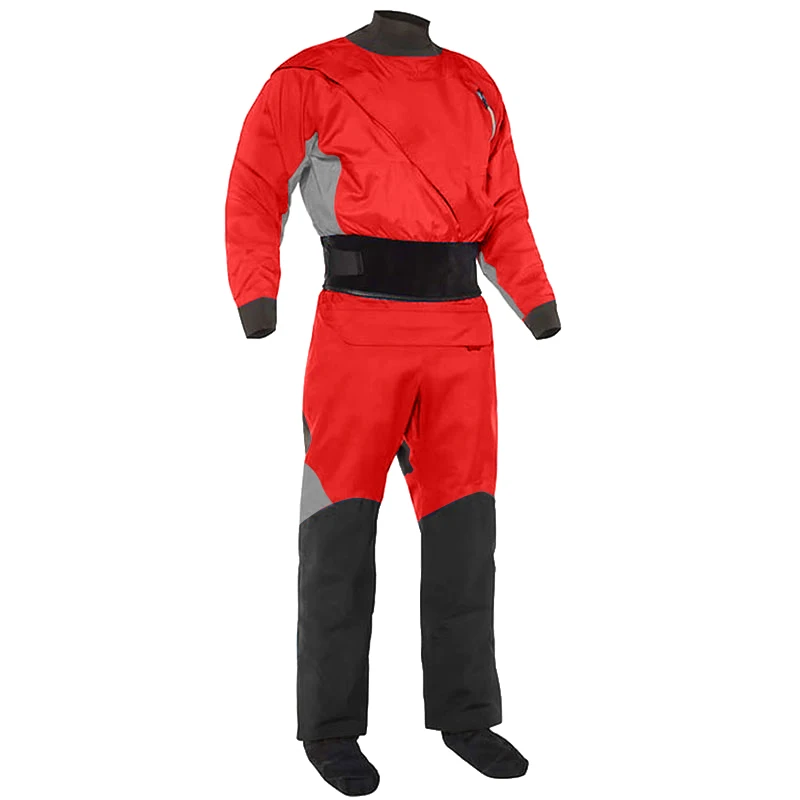 Sports Latex Collar and Cuff, Diving Surfing, Raft, Waterproof, Breathable Kayak, Drysuit  with Socks of the Same Material 5