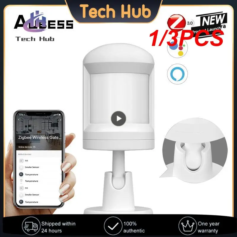 

1/3PCS Tuya Smart MINI PIR Motion Detector Sensor Shop Home Security Smart Life Wireless Remote Status Monitor