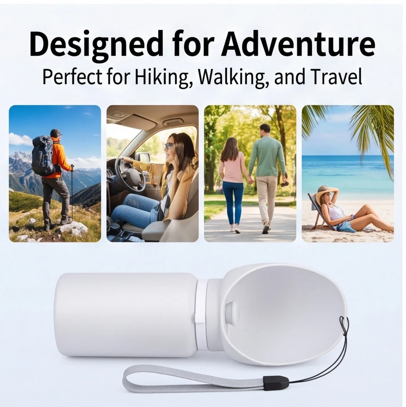 Borraccia portatile per cani accessorio viaggio e passeggiata_voghion.com