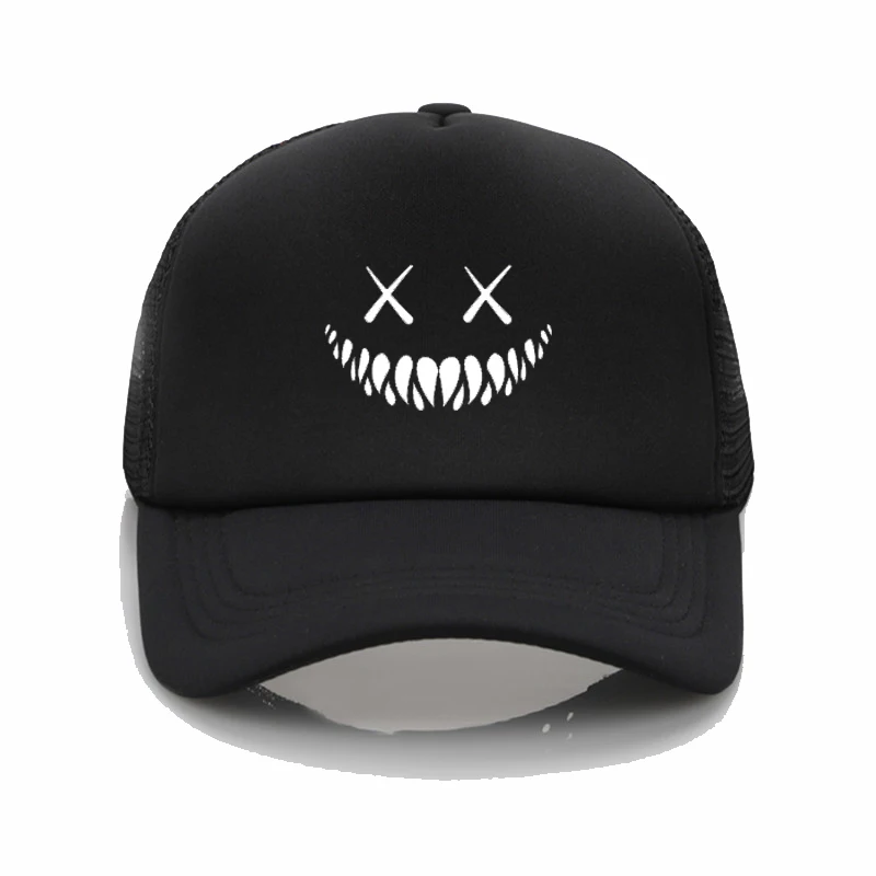 

Funny Fashion hats Demon Smiling Face Baseball Cap Summer Men women adjustable snapback caps camping adventure hiking hat