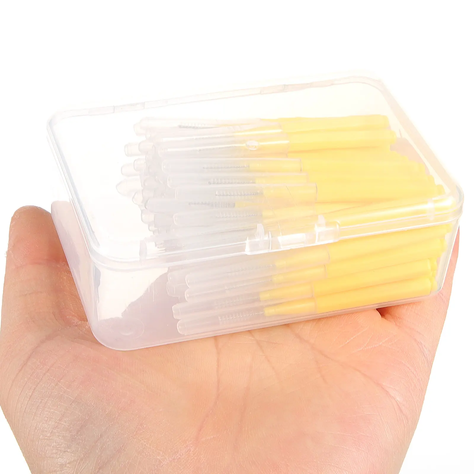 1 박스 교정기용 치간 브러쉬 치아 잇몸 청소 치실 클리너 휴대용 경량 전문 구강 관리 도구