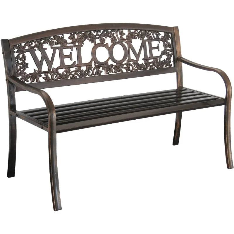 

TX94101 Metal Welcome Outdoor Bench