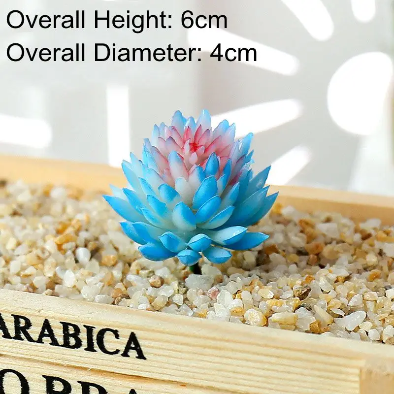 Vibrant Zebra Aloe Artificial Succulents - Home and Garden Decorative Faux Plants, 12cm