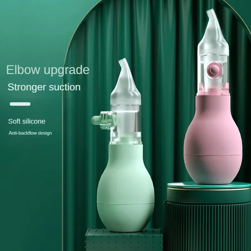 New Born Silicone Baby Safety Nose Cleaner Vacuum Suction Children Nasal Aspirator New Baby Care Diagnostic-tool Vacuum Sucker nasal aspirator
