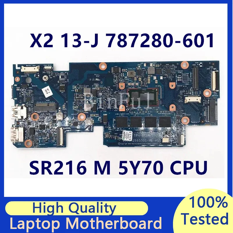 

787280-601 792042-501 Mainboard For HP ENVY X2 13-J Laptop Motherboard 6050A2665501-MB-A01 With SR216 M 5Y70 CPU 100%Full Tested