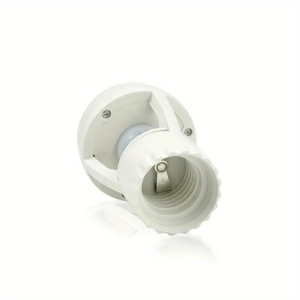 1pc PIR Motion Sensor & Light Control Switch-Energy-Saving,Easy-Install E27LED Lamp Holder with Adjustable Ambient Light Level