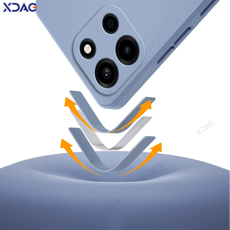 Enhanced Liquid Silicone Phone Case with Soft Anti-Scratch Microfiber Lining