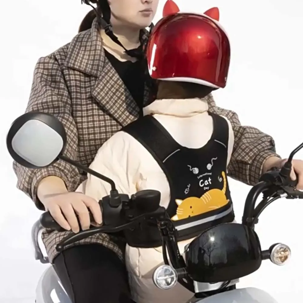 복합 스폰지 오토바이 시트 조끼 스트랩 옥스포드 천 튼튼한 안전 시트 하네스 ..