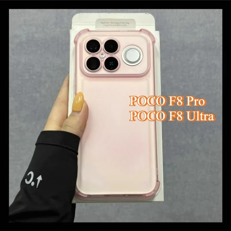Four-Corner Anti-Shock Transparent Silicone Phone Case - Clear TPU Protective Cover