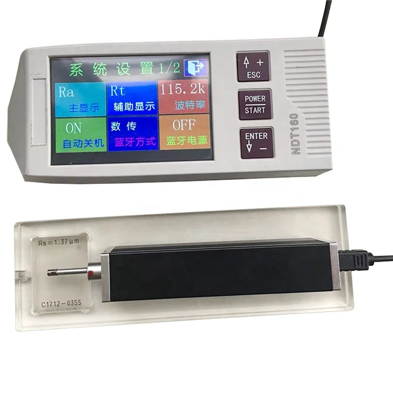 NDT160 Handheld Fineness Tester With Detachable Driver Surface Roughness Meter