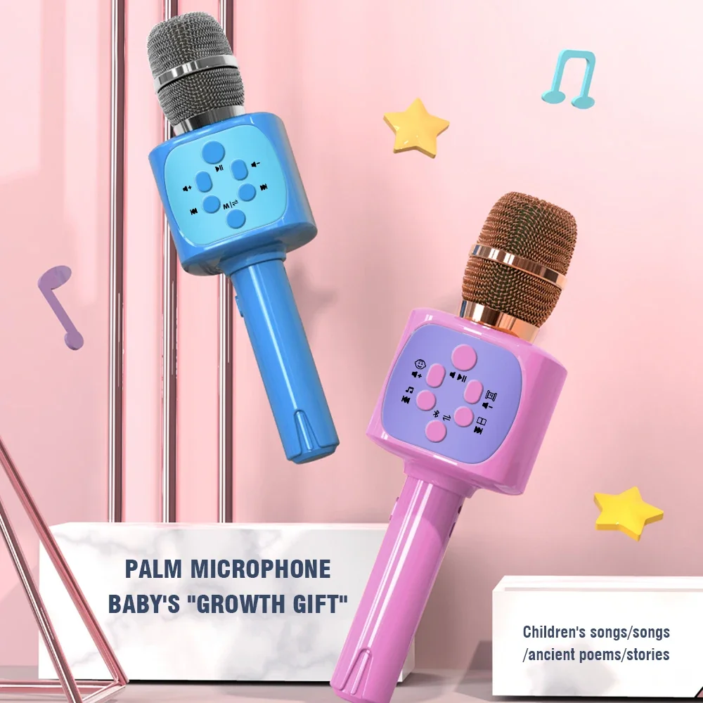 Kids Microphone Toys for Singing Wireless Bluetooth Karaoke Microphone for Adults Toys for Boys Girls Birthday Party Gift