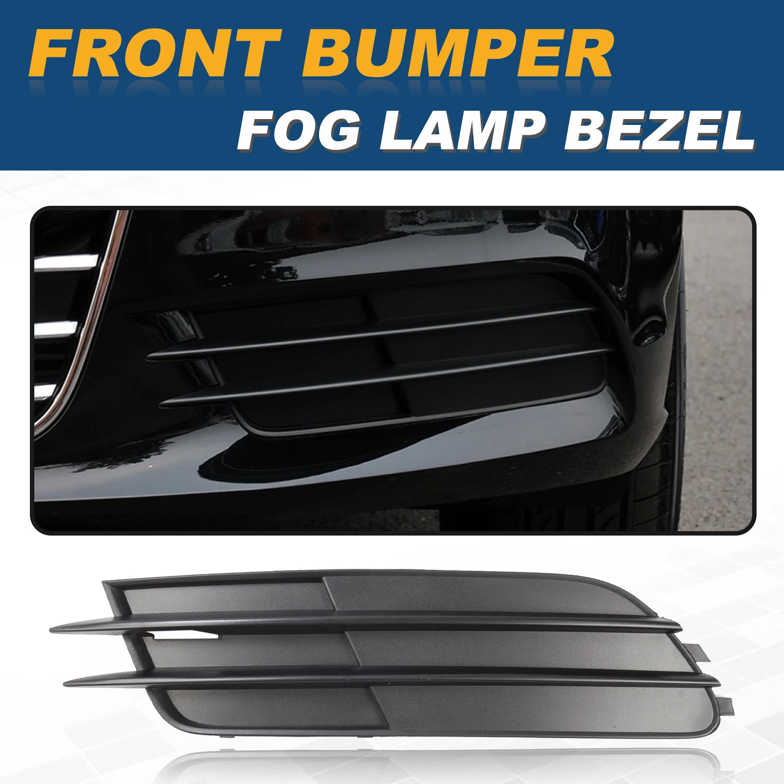 Fog Lamp Frame Cover Fog Light Frame Lamp Trim Grill Cover Under Front Bumper For Audi A6/A6 Quattro 2012-2015 4G0807681 4G0807682 Car Accessories