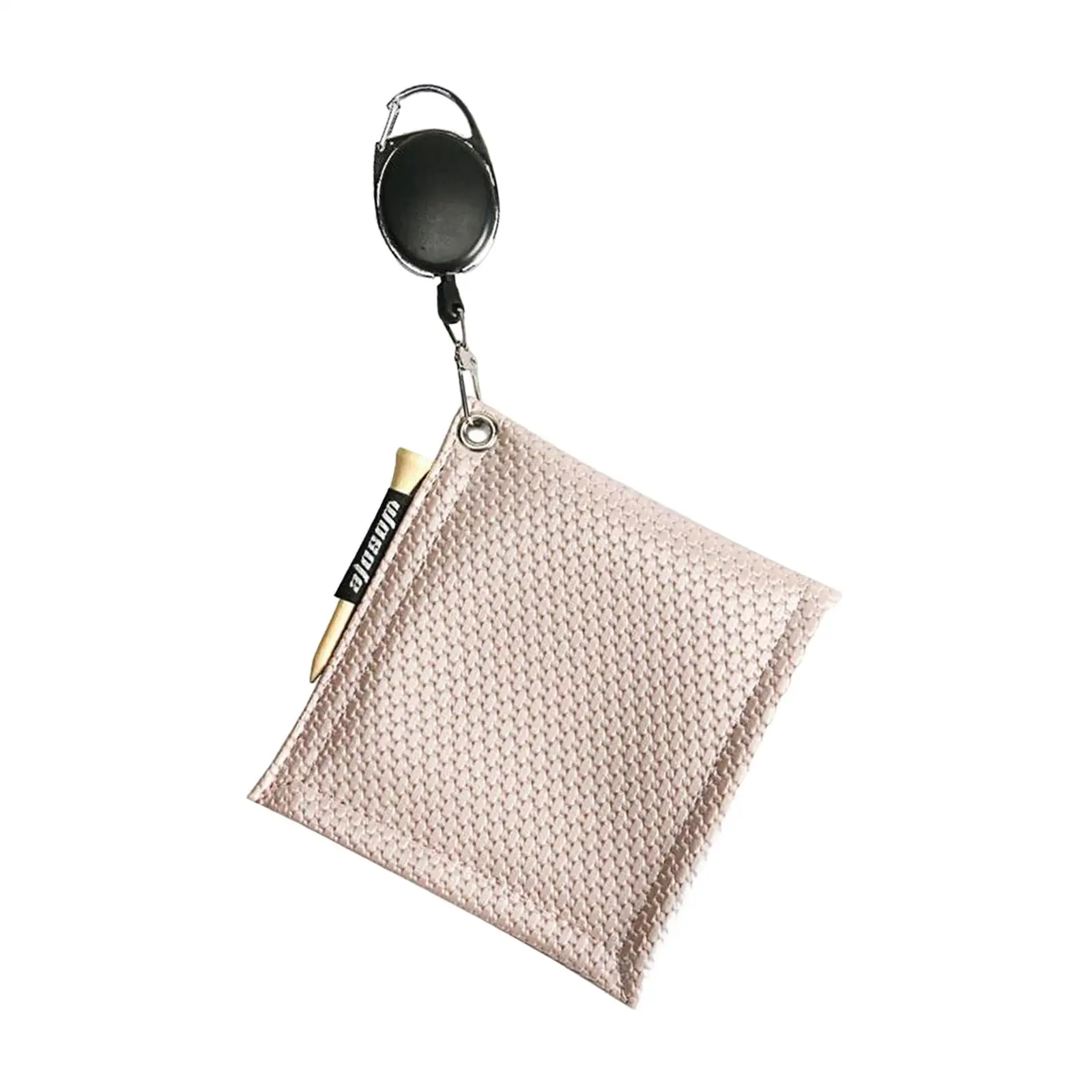 PU Golf Ball Cleaning Towels Golf Club Head Wiping Cloth for