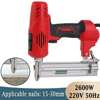 2600W Electric Nail Gun DIY Furniture Wood Frame Stapler Electric Tool Nails Carpentry Construction Woodworking Nail Tools 1