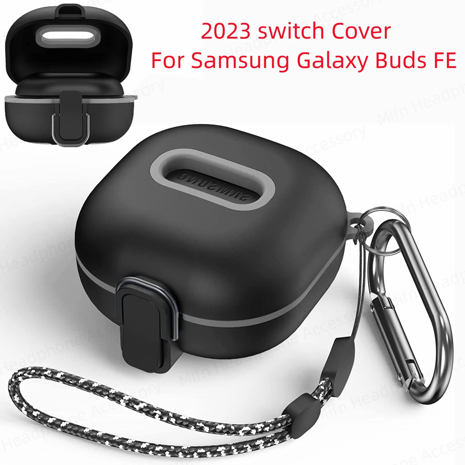 Per Samsung Galaxy Buds Fe 2023 Custodia Secure Lock Pc Hard Anti Drop Custodia Per Auricolari Per Uomo Per Samsung Buds2 Pro Buds Buzz Fe Case