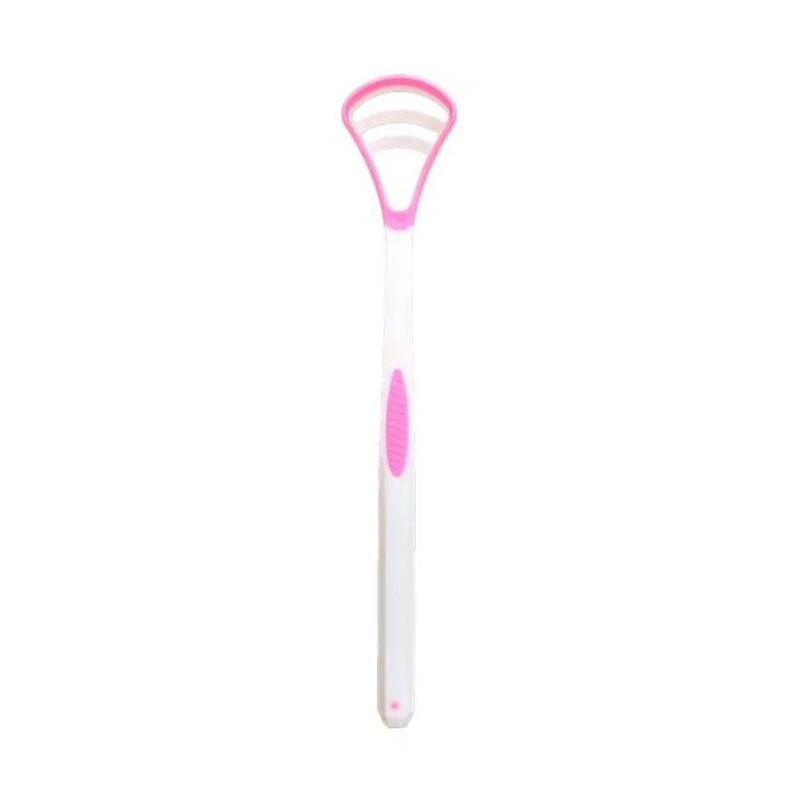 Dual-Use Oral Hygiene Cleaning Brush and Tongue Scraper