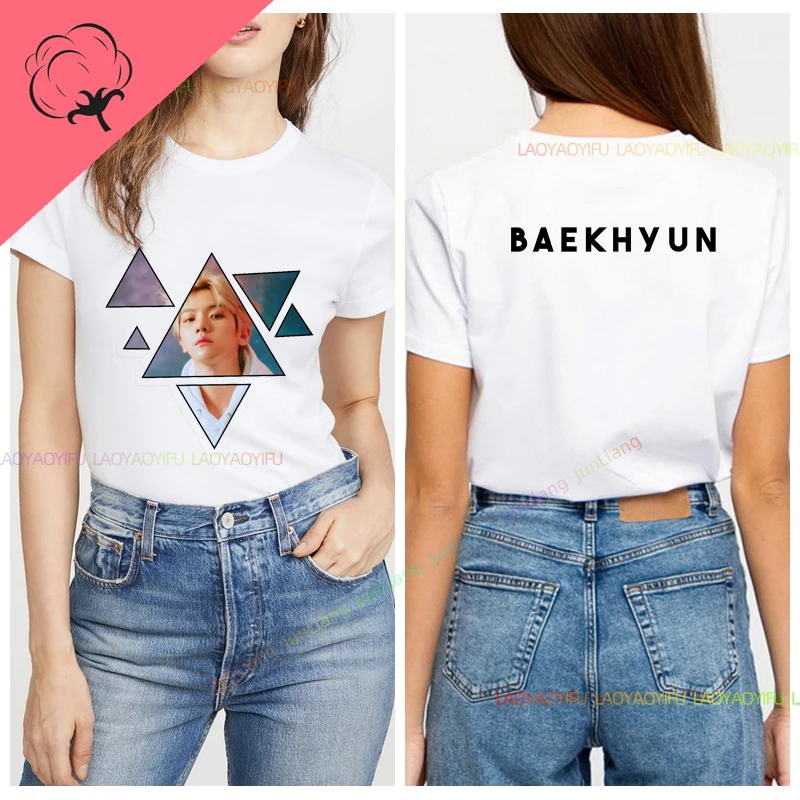 Футболка Baekhyun Byun Baek-hyun мужская с коротким рукавом, забавная тенниска из супер 100% хлопка, винтажная одежда в Корейском стиле (art.: 3920c71e2f45f) - 3920c71e2f45f