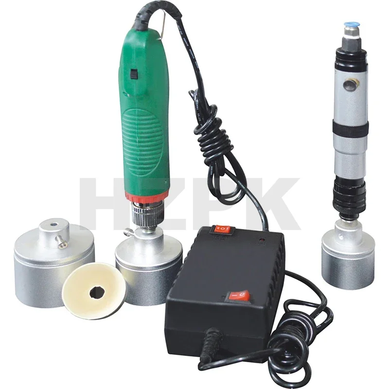 

25-35mm Semi Automatic Desktop Small Plastic Screw Jar Glass Water Bottle Electric Manual Hand Held Capping Machine