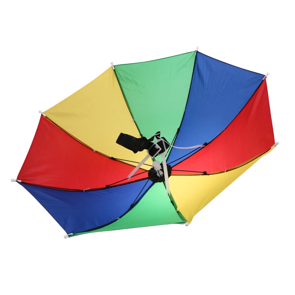 Foldable Outdoor Umbrella Hat Women Men Fishing Hiking Golf