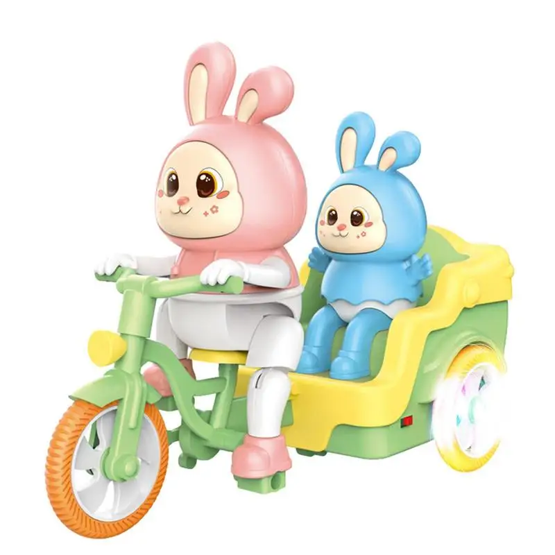 

Rabbit Tricycle Electric Toy Educational Rabbit Tricycle For Kids Portable Educational Interactive Bunny Tricycle Toys For Boys