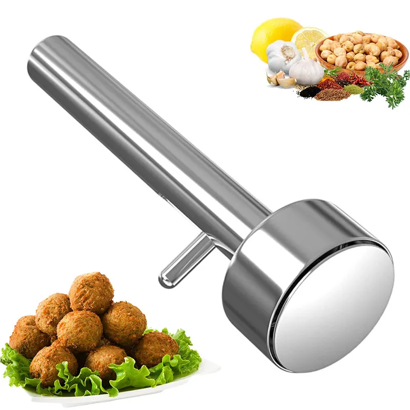 Description Picture 2 of itemFalafel Meatball Scoop Maker Tools Stainless Steel Professional Falafel Maker Scoop Nonsticky Falafel Mold Kitchen Gadgets